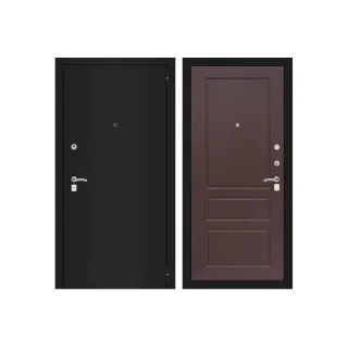 Входная дверь Labirint CLASSIC шагрень черная 03 - Орех премиум